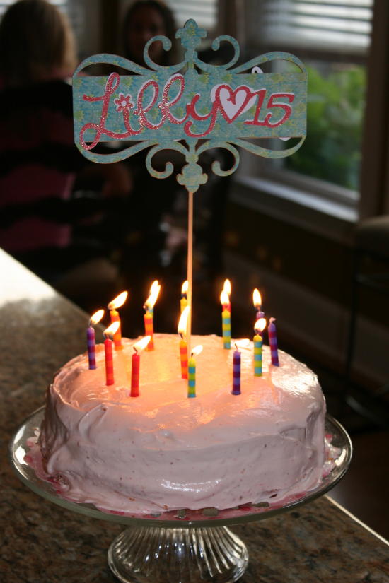 cake topper on cake